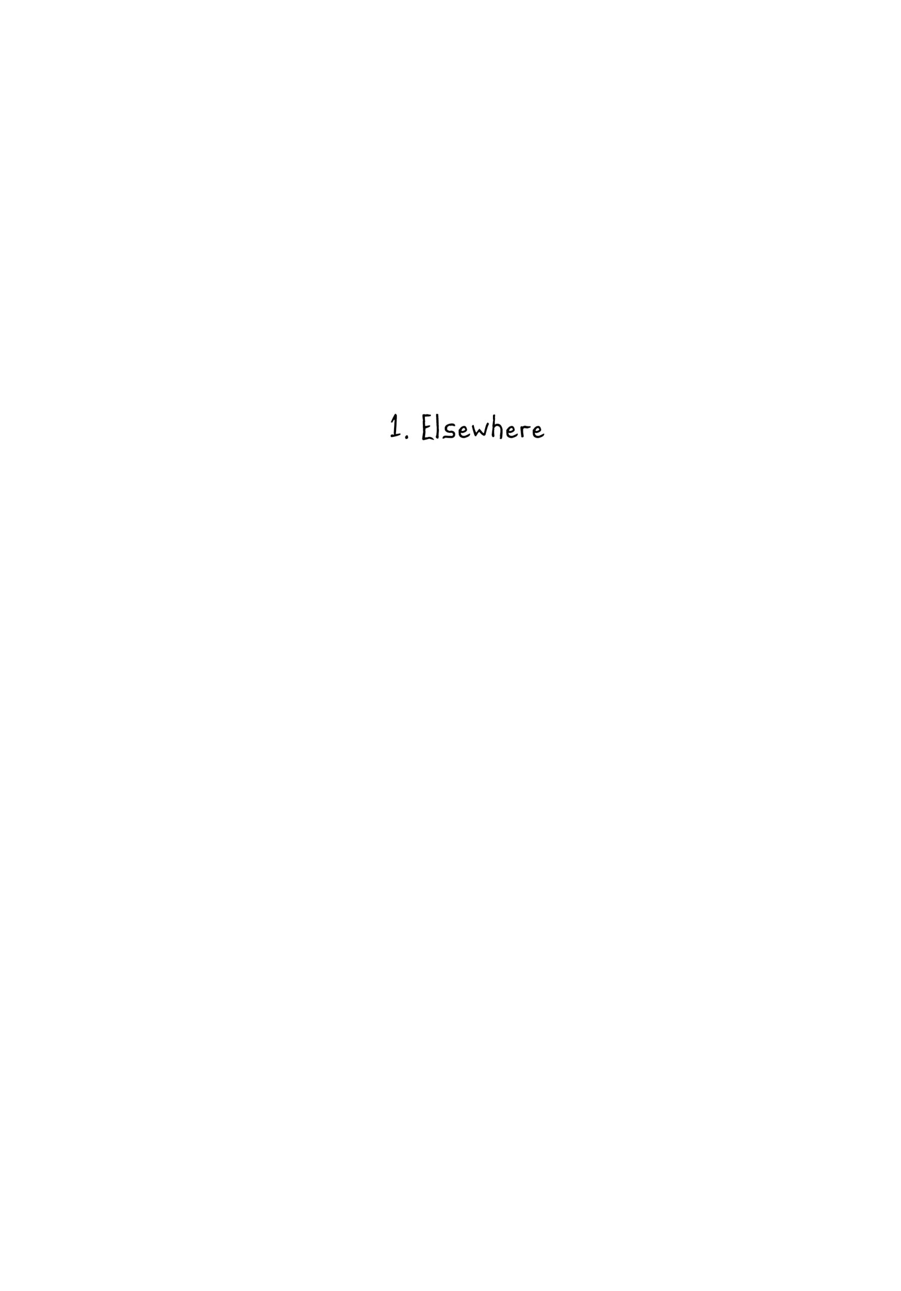 Title page: "1. Elsewhere"