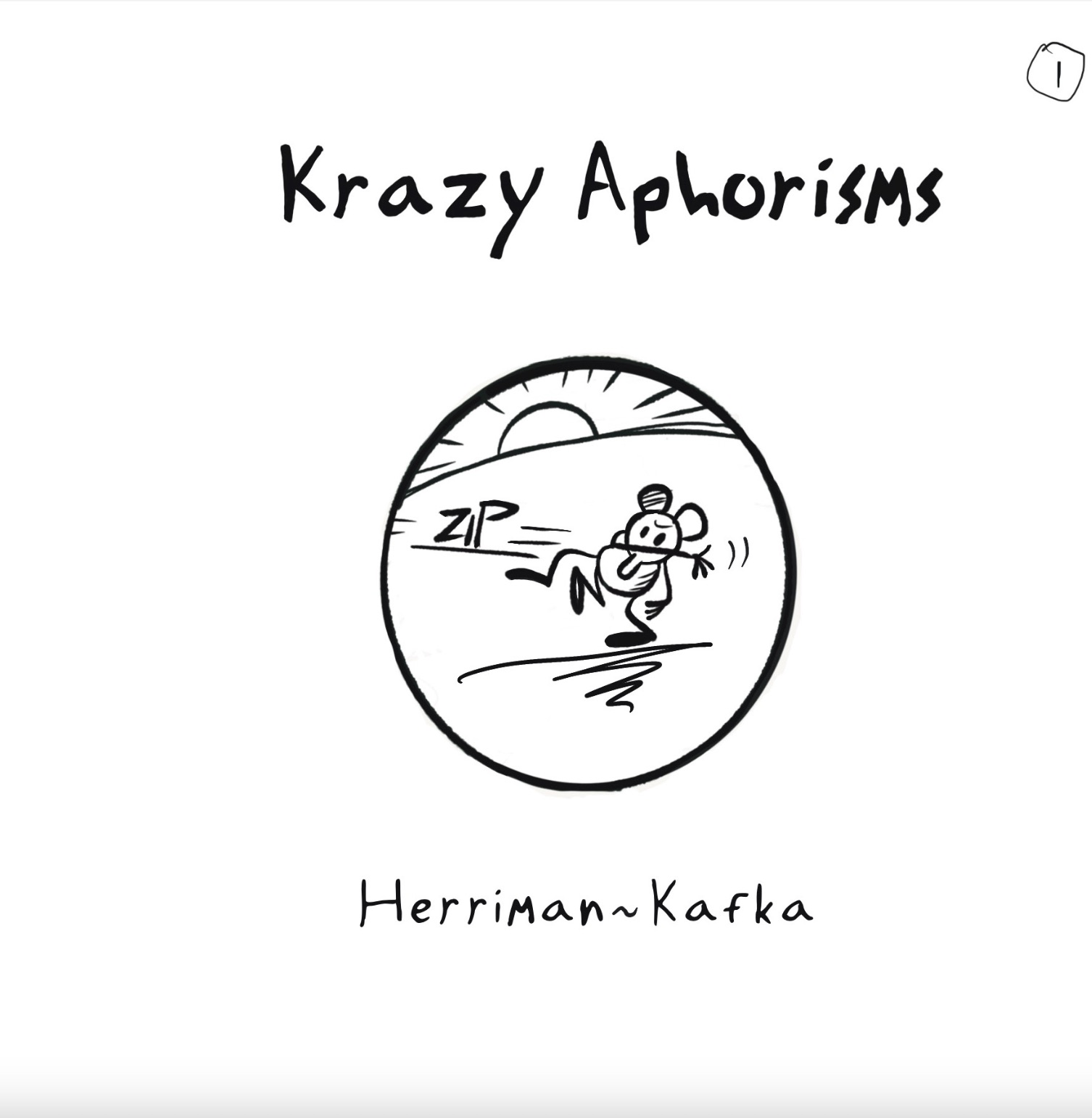 "Krazy Aphorisms Herriman-Kafka"