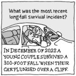 What was the most recent long-fall survival incident?