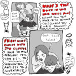 "What's the voice in your head saying now? Discover how your inner critic or inner child can help you write dialogue. Friday Night Comics with Jon Claytor. 1 hour 30 min. February 13th 7pm EST. Sequential Artists Workshop"